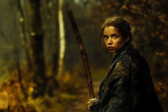 Hexe, Baba Jaga - Wald