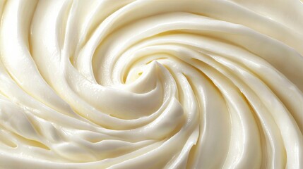 white cream, soft simple swirl, smooth, top view, full screen, high resolution, 