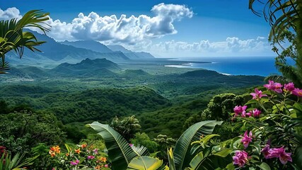 Tropical Mountain View