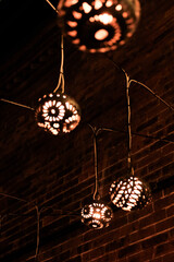 christmas lights/chandelier in the dark