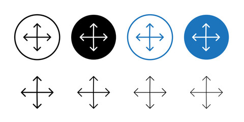 Drag icon Black and white outline vector