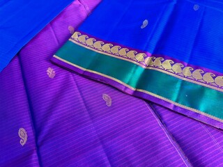 Exquisite and traditional Kancheepuram silk saree