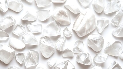 White Crushed Glass Background Texture