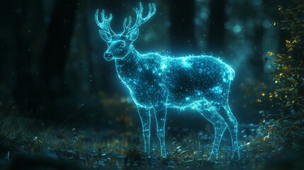 A deer in a virtual world