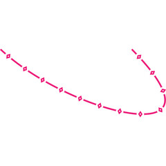 Decorative Wavy Aesthetic Abstract Line Art Elements