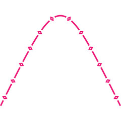 Decorative Wavy Aesthetic Abstract Line Art Elements