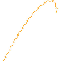 Decorative Wavy Aesthetic Abstract Line Art Elements