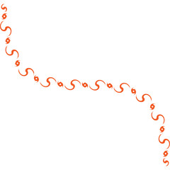 Decorative Wavy Aesthetic Abstract Line Art Elements