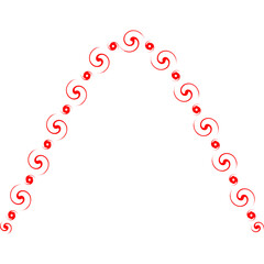 Decorative Wavy Aesthetic Abstract Line Art Elements