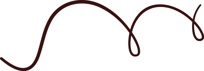 Handdrawn Abstract Curve Line