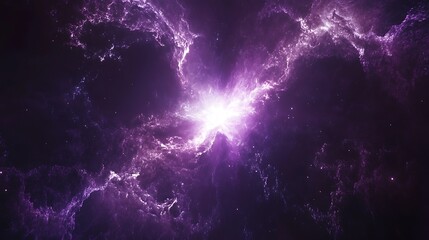 Purple and white nebula galaxy space abstract background