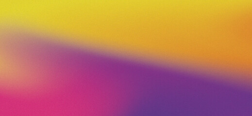 abstract purple and yellow grainy gradient color background, noise texture effect, illustration of purple gradient background and wallpapers, posters, banners, flyers, and cards.	
