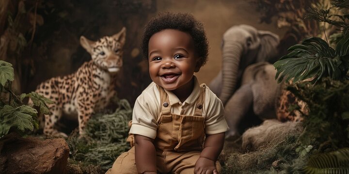 african american baby zookeeper