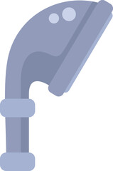 Shower head spraying water, perfect for representing bathroom hygiene concepts