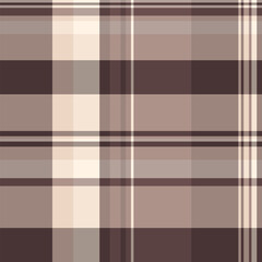 Bedding plaid check pattern, striped seamless texture vector. Graphical textile background fabric tartan in pastel and light colors.