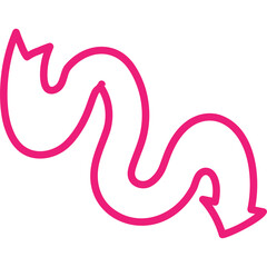 Attractive And Decorative Pointing Arrow Icon Element