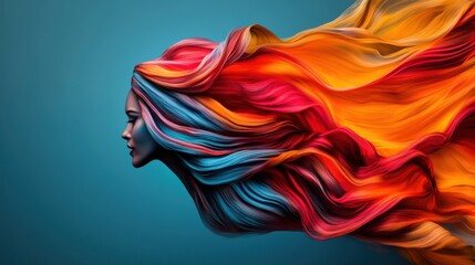 Vibrant Abstract Movement with Dynamic Colors