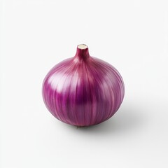 Fresh Raw Koyram Onion on White Background