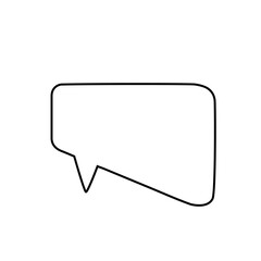 Naklejka premium hand drawn speech bubble line