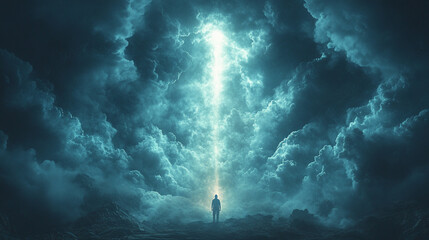 dramatic and mysterious image 