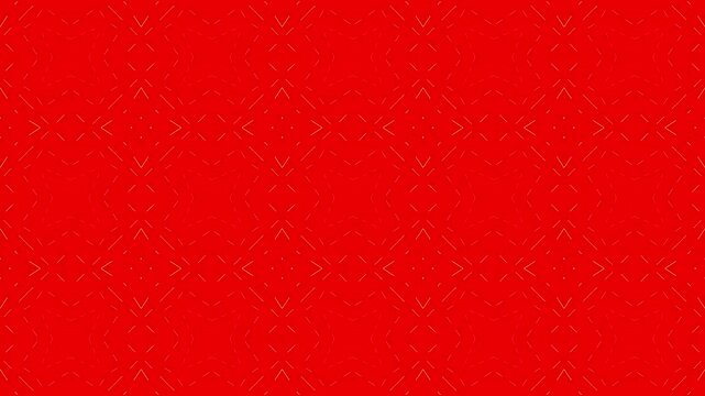 A red background with a yellow broken line of stars rotating over and over again. 3D animation