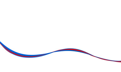 Isolated red and blue design element border graphics