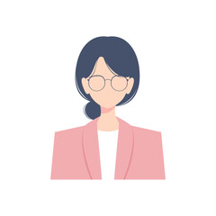 teacher portrait vector illustration 