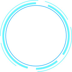 HUD futuristic cyber frame design element vector