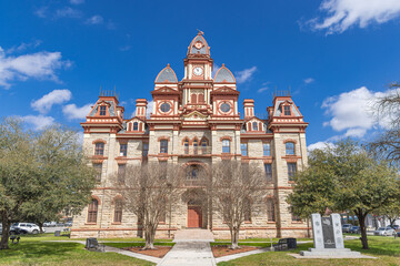 The Caldwell County Courthouse in Lockhart, Texas.