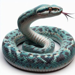 Fototapeta premium snake on white background