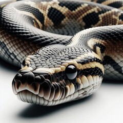 snake on white background