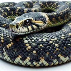 Fototapeta premium snake on white background