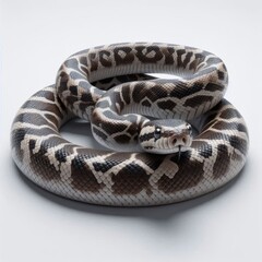Obraz premium snake on white background