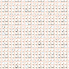 Shiny rhinestone surface pattern design. Polka dot with gems, sparkling diamonds vector illustration. Glittering crystals seamless background. Jewel imitation wallpaper