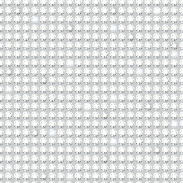 Shiny rhinestone surface pattern design. Polka dot with gems, sparkling diamonds vector illustration. Glittering crystals seamless background. Jewel imitation wallpaper