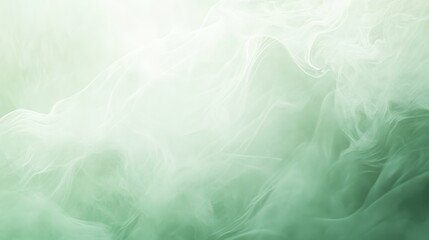 Soft Green Abstract Smoke Background for Design