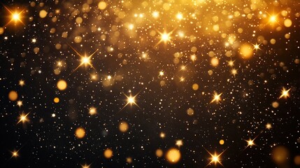 Shimmering Gold Bokeh Background for Events