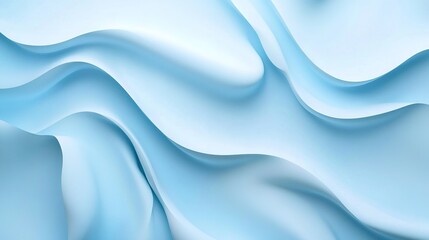 Fototapeta premium Soft Blue Waves of Fabric Texture