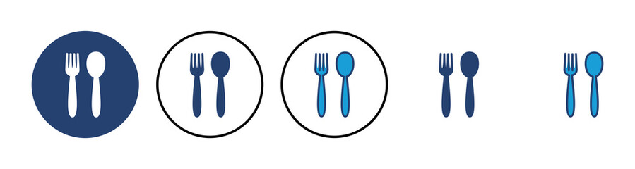 spoon and fork icon vector. spoon, fork and knife icon vector. restaurant icon