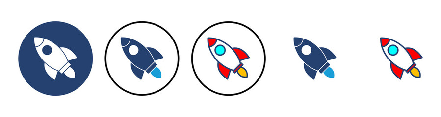 Rocket icon vector. Startup icon vector.