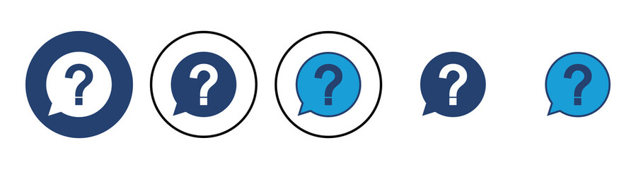 Question icon vector. question mark icon vector.