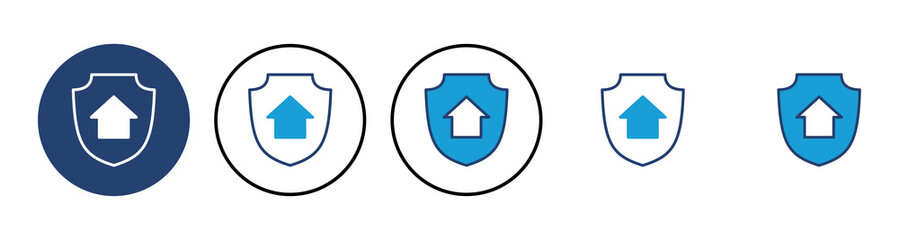 home insurance icon vector. home protection icon