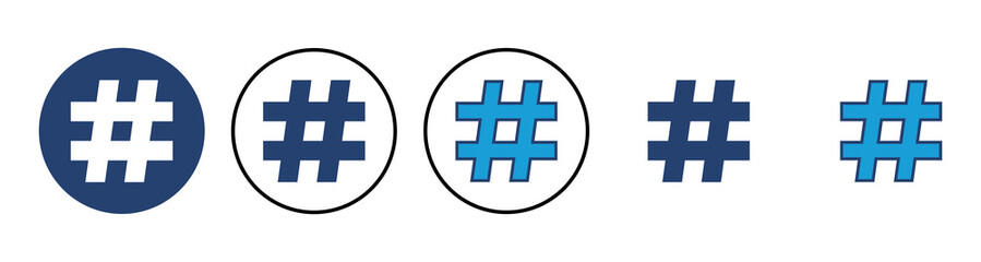 Hashtag icon vector. hashtag symbol