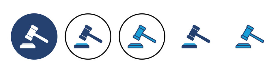 Gavel icon vector. judge gavel icon vector. law icon vector. auction hammer