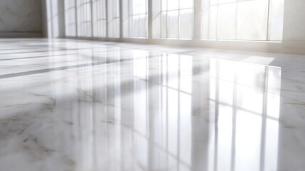 Obraz premium Bright and Modern Reflective Floor Interior Design