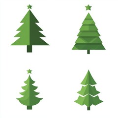 Obraz premium Vector illustration of Christmas tree
