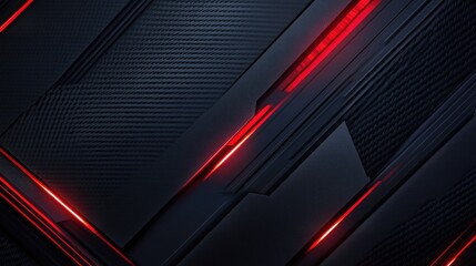 Abstract Dark Background with Red Accents and Textures