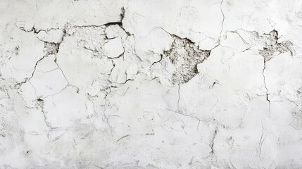 Cracked White Wall Texture for Background Use