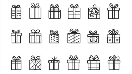 Gift box for holiday closeup view