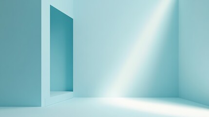 Abstract Light in Minimalist Interior Space